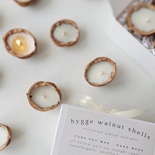 Handcrafted Walnut-Shell Candle | 6 units/pack