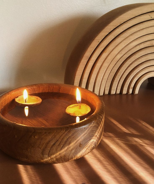 Handcrafted Walnut-Shell Candle | 6 units/pack