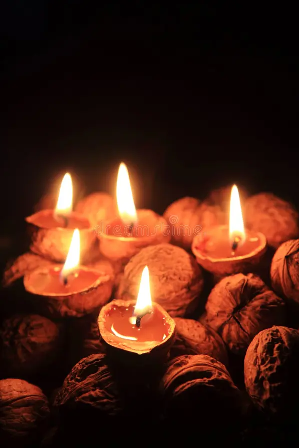 Handcrafted Walnut-Shell Candle | 6 units/pack